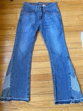 Cruel Denim Flare Jeans with Panel Detail